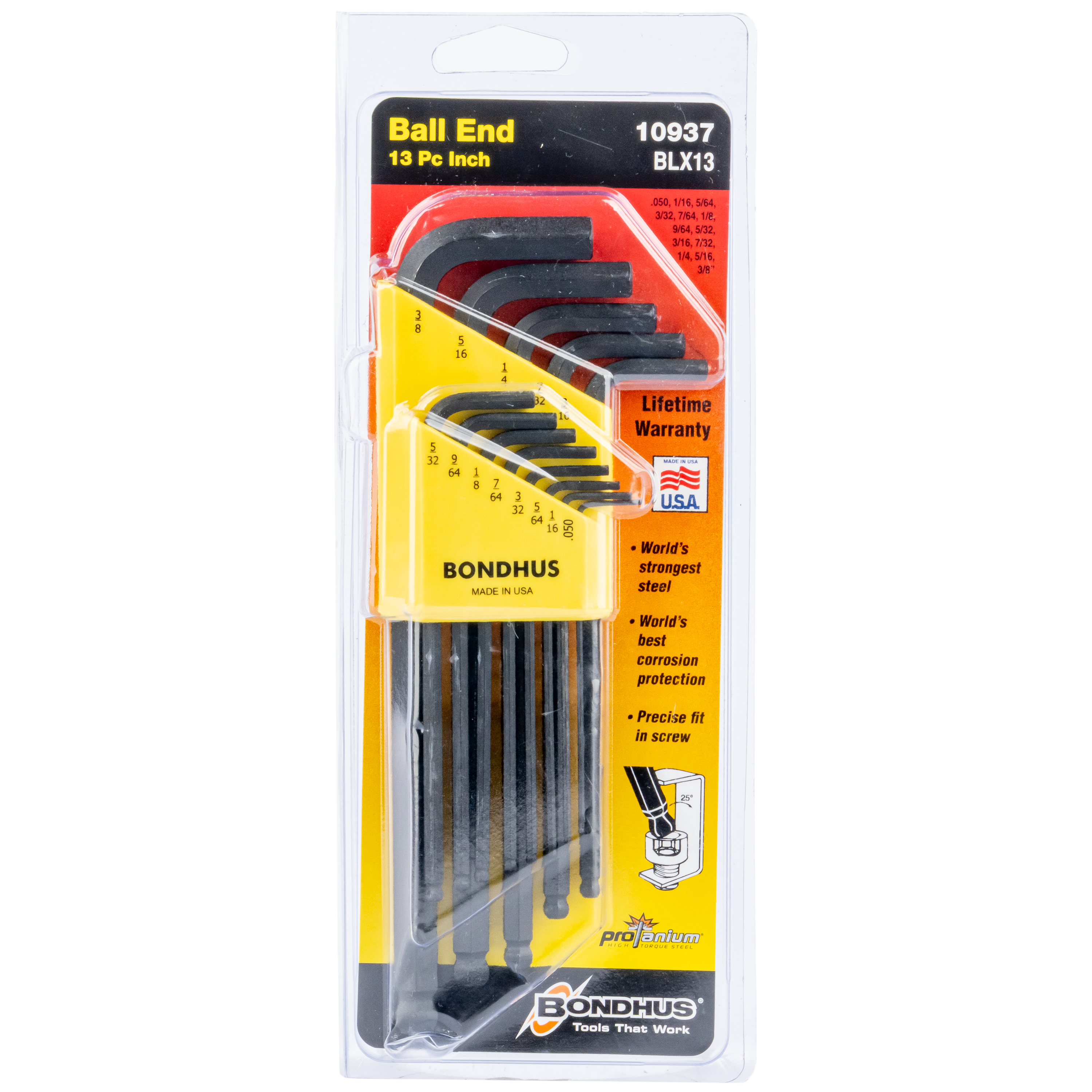 Balldriver L-Wrench Set 13 Keys